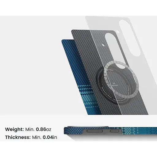 Чехол Pitaka MagEZ Tactile Woven Case для Samsung Galaxy S25 Plus Moonrise (KS2502S) [128408] - фото 6