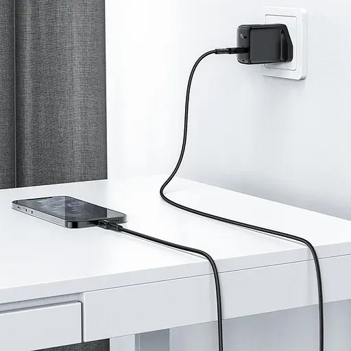 Кабель ACEFAST C4-01 Type-C to iP 3A, 30W, 1.8m, nylon, zinc connectors, Black - фото 7