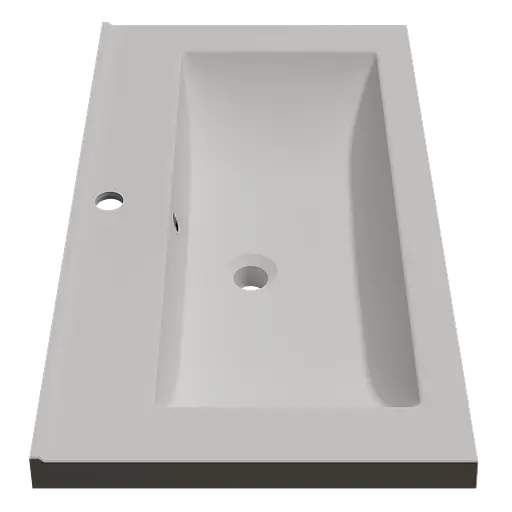 Раковина глянцевая врезная Amidicon Cosmo 90 900x450 из литого камня Cosmopolite_90_HL, Белый - фото 3