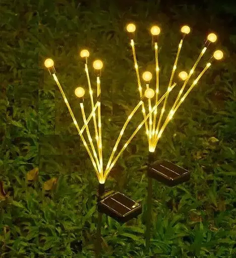 Cвітильник газонний комплект Avatar на сонячній батареї 42LED 6 ліній 2 шт - фото 2