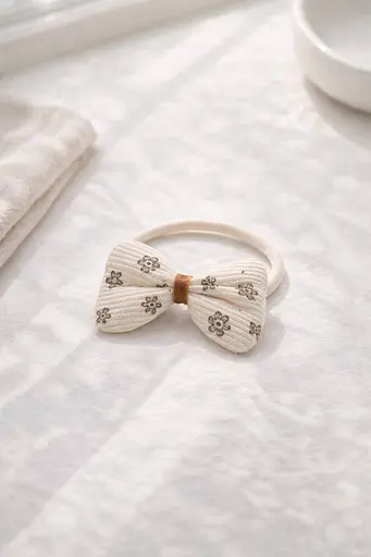 Набір текстильних гумок для волосся з м'якими бантиками 20 гумок - фото 2