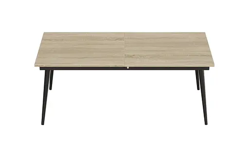 Стіл журнальний трансформер Dandi Small Ferrum-decor 45x120(160)x70 Чорний метал ДСП Дуб Сонома 16 мм (FRD-106796) - фото 9