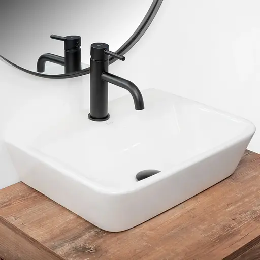 Умивальник Rea Remi white накладний підвісний REA-U6961, Білий - фото 2