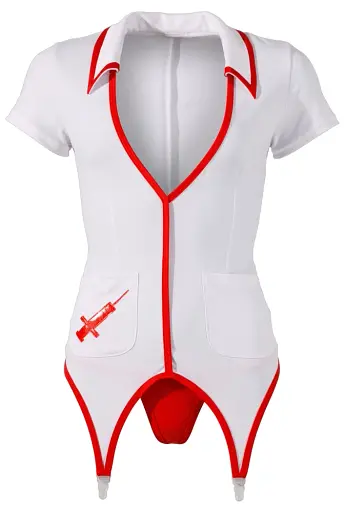 Еротичний костюм Cottelli Costumes Nurse Outfit, S (білий) - фото 3