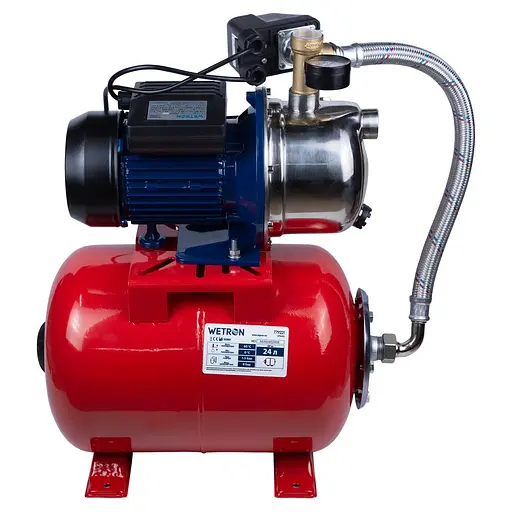 Насосна станція Wetron 0.75кВт Hmax 42м Qmax 50л/хв 775052/24 - фото 4