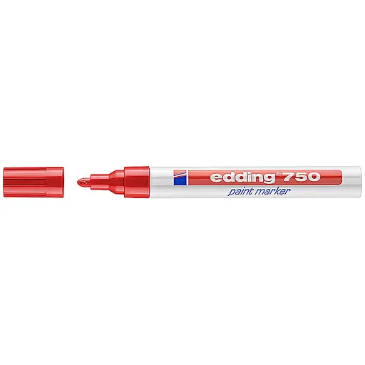 Маркер Edding Paint e-750 2-4 мм круглый красный (e-750/02)