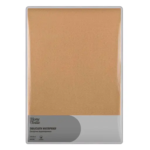 Скатерть Ardesto Waterproof 120х140см, 100% полиэстер, бежевый (ART07WB) - фото 1