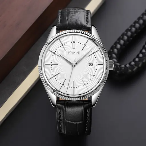 Наручний годинник чоловічий 9298SISIBK Silver Silver-Black Skmei acs0029785 - фото 4