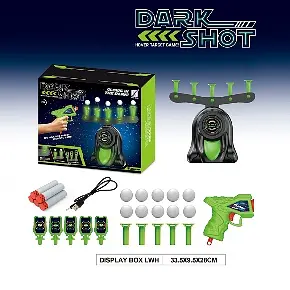 Воздушный тир 3360 на батарейках, работает от USB, пистолет, 5 мягких патронов, в коробке (6975923300046) - фото 2