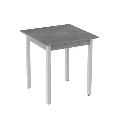 Стіл кухонний Ferrum-decor Дієго 75x80x80 Білий ДСП Бетон 16мм (FRD-105576)