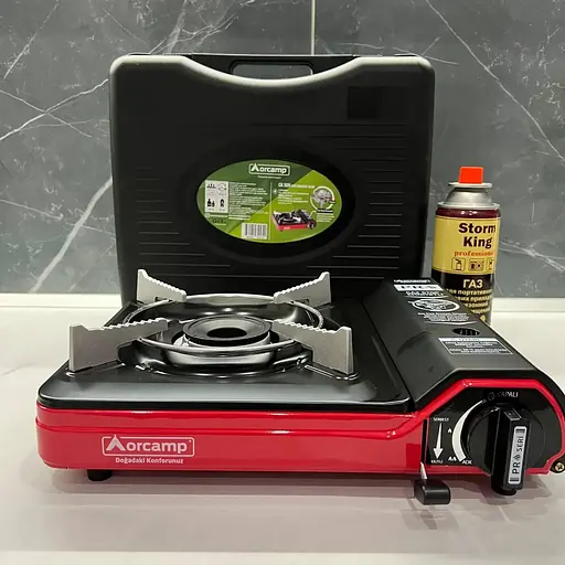 Туристическая газовая плита Orcamp в кейсе + газовый баллончик - фото 4