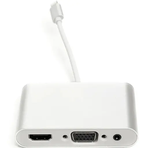 Перехідник PowerPlant Lightning (M) - HDMI, VGA, 3.5 мм (F)