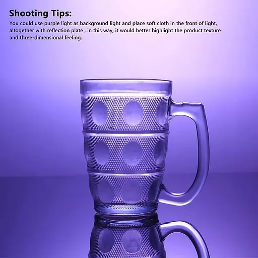 Фон акриловий для предметної зйомки Puluz 30 см, білий - фото 4