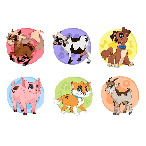 Развивающие кубики "Домашние животные" ТехноК 1837TXK - фото 2