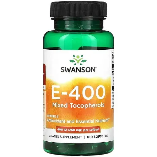 Витамины Swanson Vitamin E Mixed Tocopherols 400 IU 100sgels (1086-2022-10-0426)