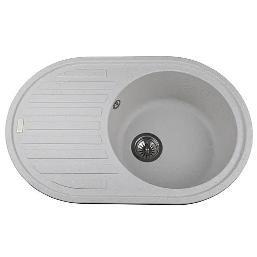 Гранитная мойка Globus Lux OHARA 770х500мм для кухни устойчива к царапинам безопасна для продуктов