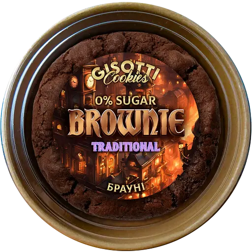 Печиво Gisotti "Брауні" традиційне без цукру 270 г - фото 1
