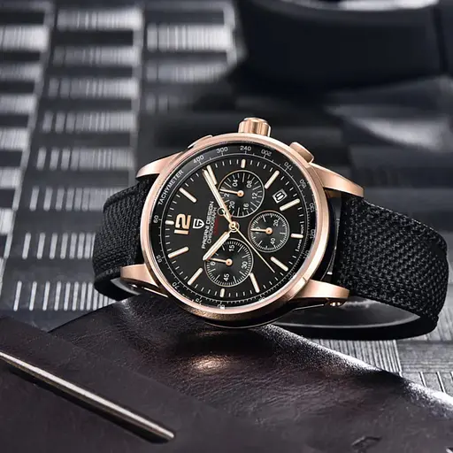 Наручний годинник чоловічий YS008 Rose Gold-Black Pagani Design acs0031090 - фото 4