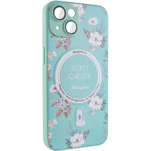 Чохол Epik TPU+PC Secret Garden with MagSafe для Apple iPhone 15, 6.1 Mint - фото 2