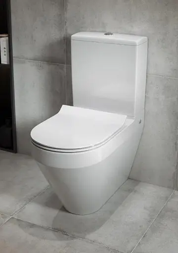 Унітаз підлоговий овальний Cersanit Crea K114-023 CleanOn з сидінням Slim дюропласт soft close без бачка 30412 - фото 5