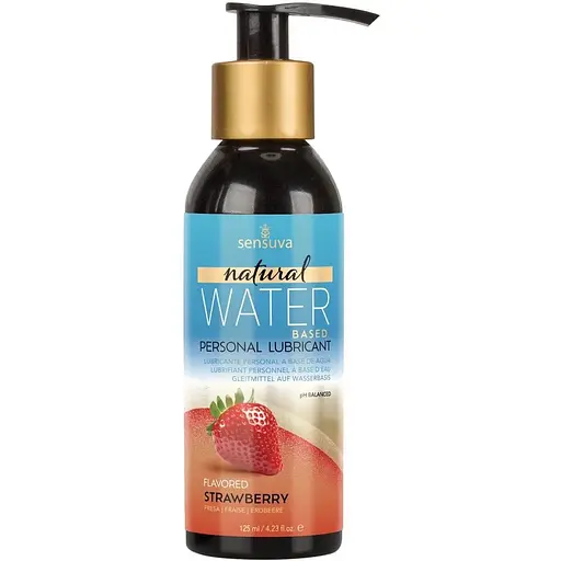 Смазка на водной основе Sensuva Natural Water-Based Strawberry (125 мл)