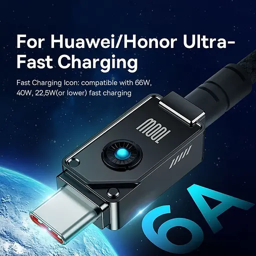 Кабель Baseus Unbreakable USB-A to USB-C 100W 2m Cluster Black (P10355801111-01) [152049] - фото 10