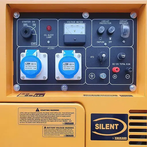 Генератор Vackson KDE6700T / 5000 Вт / Дизель (KDE6700T) - фото 5