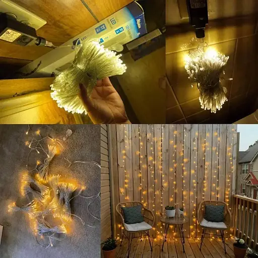 Гірлянда світлодіодна LED Star бахрома штора 3x3 м 300 led 220v - фото 2