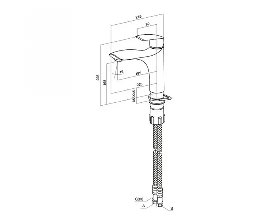 Змішувач для кухні AM.PM Bliss L F5300064 Хром - фото 2