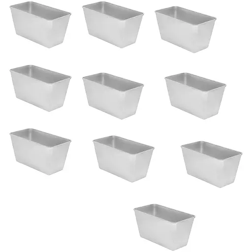 Форма хлібна для випічки стандартного хліба у вигляді цеглинки Л7 алюміній (22х11х11.5 см) 10, Полімет Сірий 86437 - фото 1