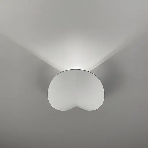 Белое бра в виде листика 18х15 см Line F Арт. WB11/1 WT - фото 2