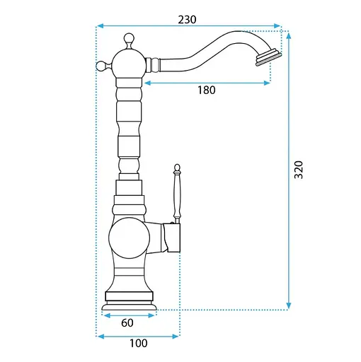 Смеситель для кухни Rea Venice antique bronze REA-B2500 Бронза - фото 6
