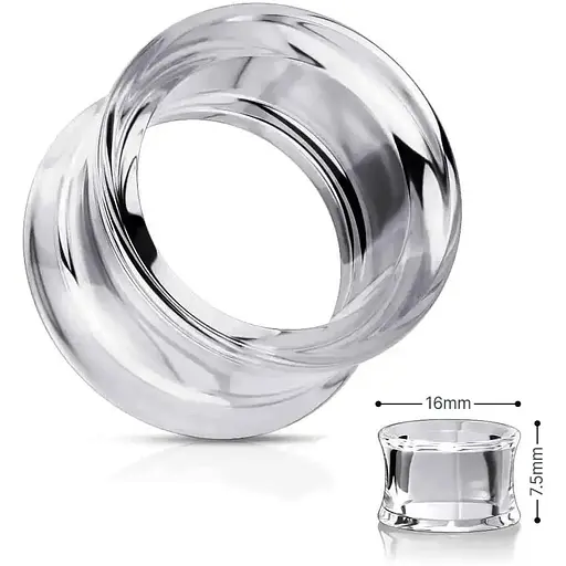 Срібна сережка для пірсингу вуха Ірій Тунелі. 40055ШТ - фото 6