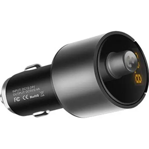 FM-трансмітер Hoco E19 Smart Metal Grey [116005] - фото 3