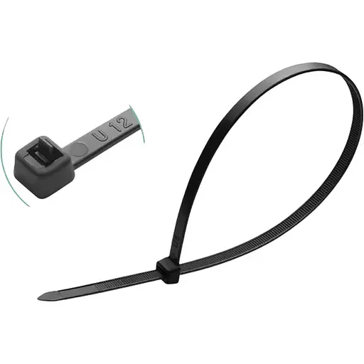 Хомут нейлоновый Haisser 5х400 мм 100 шт. черный (123463)