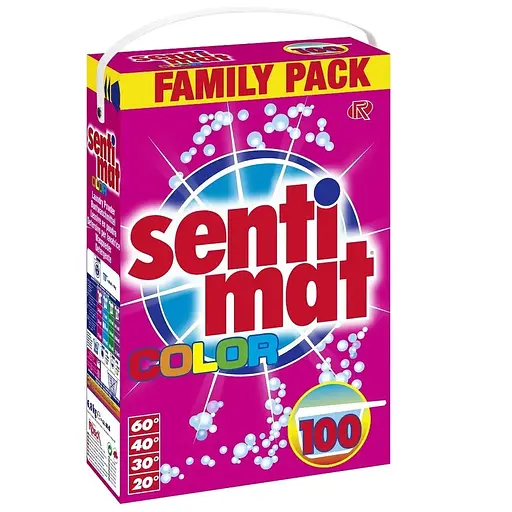 Порошок для прання Sentimat Color для кольорових тканин 100 прань 5.5 кг - фото 1