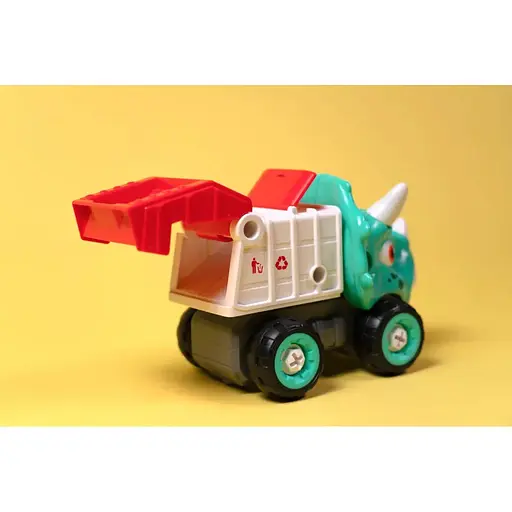 Машинка-конструктор Otamanko Трицератопс сміттєвоз Бірюзовий/червоний - фото 5