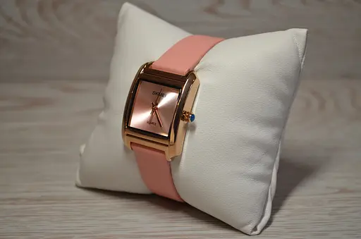 Класичний жіночий годинник Skmei 1432 (Рожеві) - фото 4