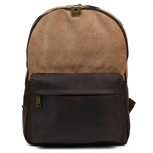 Кожаный мужской рюкзак TARWA 40х31х13 см nsa0001344 - фото 3