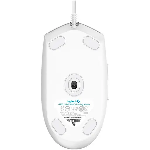 Миша Logitech G203 Lightsync White (910-005797) [134319] - фото 5