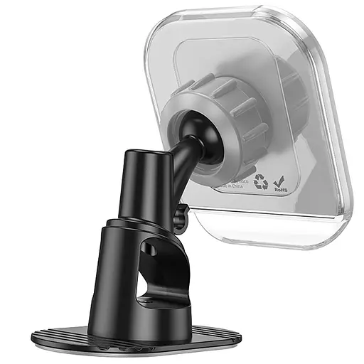 Автотримач Hoco H43 Crystal ring magnetic (center console) Gray - фото 3