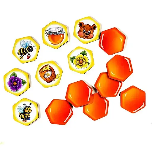 Детский пазл сортер "Мемори соты" Ubumblebees (ПСД277) PSD277 - фото 2