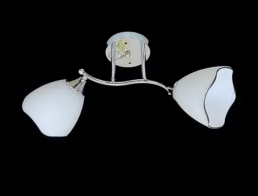 Люстра стельова на 2 плафони 9823E/2 Хром