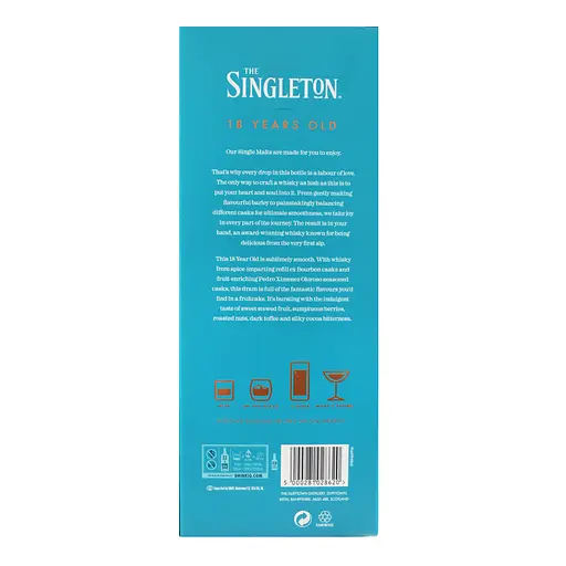 Виски Singleton of Dufftown 18 лет выдержки 40% 0.7 л - фото 4