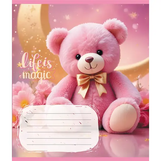 Зошит учнівський "Тедді" Leader 012-500363K-4 в клітинку, 12 аркушів - фото 1