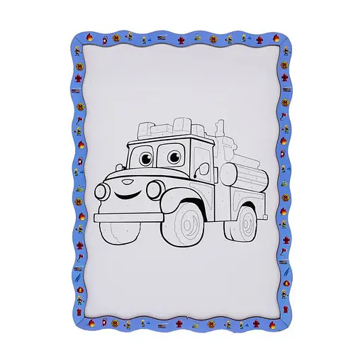Дитячий набір для розпису по дереву "Пожежна машина" Puz-22954 формат А4 - фото 2