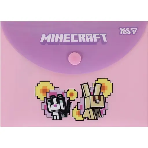 Папка-конверт Yes Minecraft.Spring B7 на кнопке (492348)