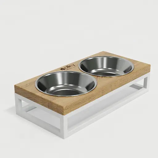 Hollky Base XS — миски на підставці для маленьких собак та котів (2 × 0,25 л) - фото 5