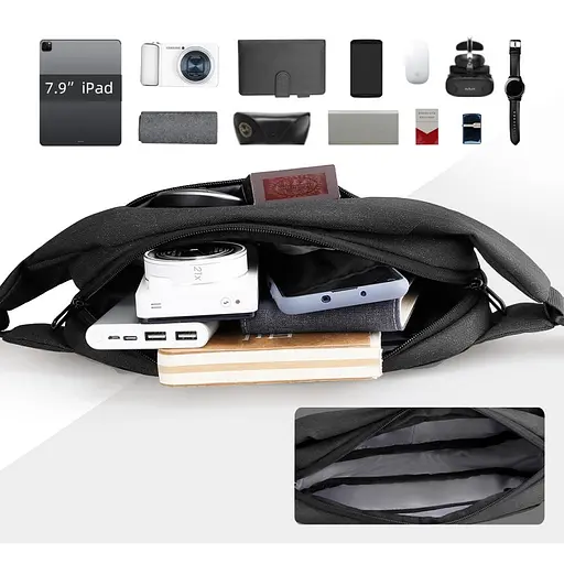 Сумка бананка Mark Ryden MR7786JY регулируемый ремешок (Черный) - фото 3