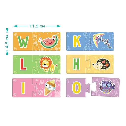 Навчальна гра-пазл Англійська абетка DoDo 301226, 52 ел - фото 2